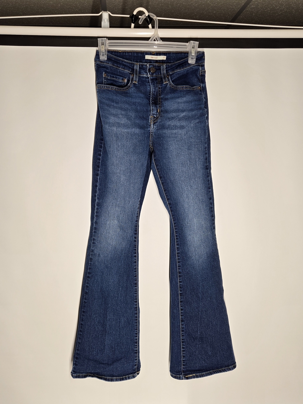 Levi's Medium Wash High Rise Flare Jeans